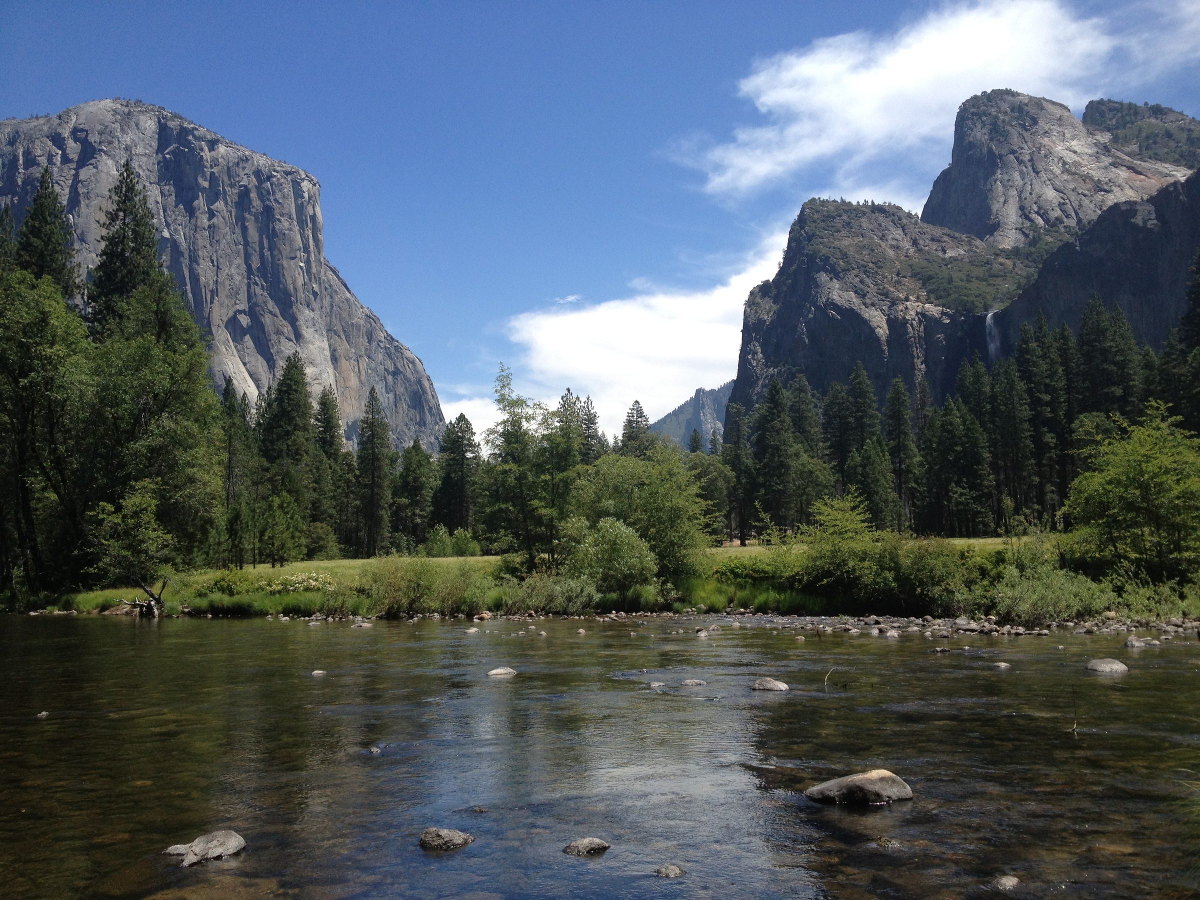 Yosemite Valley with river at dawn